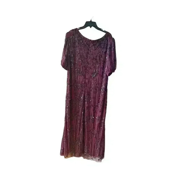 Mac Duggal 5940 Burgundy Red Black Evening Gown Dress Plus 20W - Picture 4 of 13